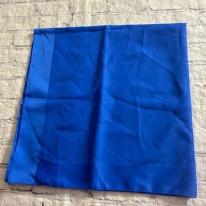 ITALIAN ROYAL BLUE POLYESTER SQUARE SCARF O/S RN 13962